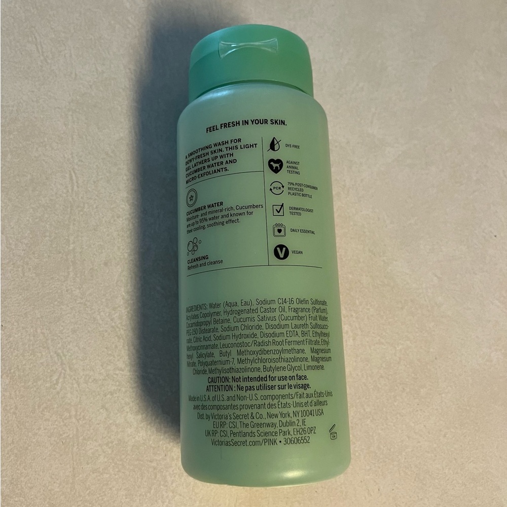 VS PINK 💚 Cucumber Water Body Wash - Picture 2 of 2
